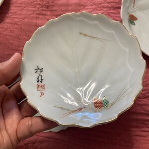 4PC. Lot Japanese Mini CABBAGE PLATES